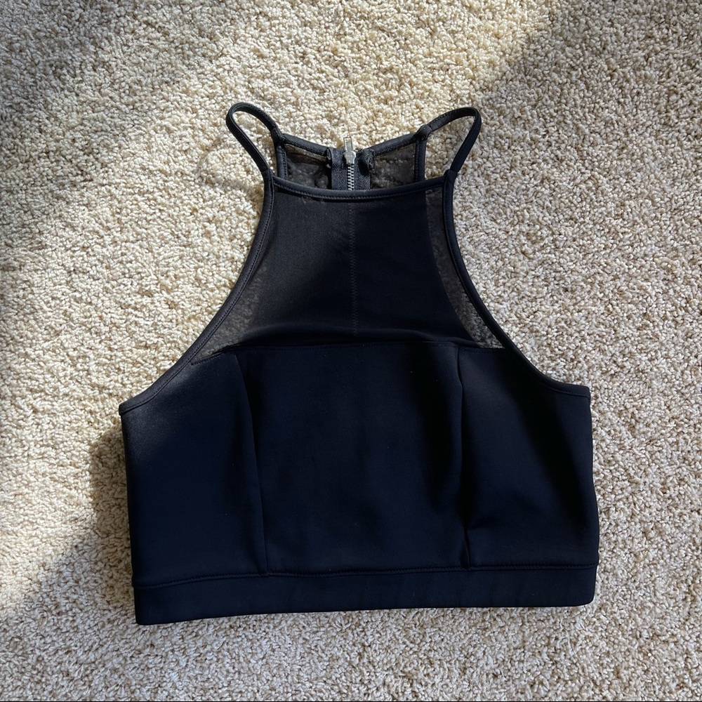 Forever 21 Mesh Crop Top MEDIUM